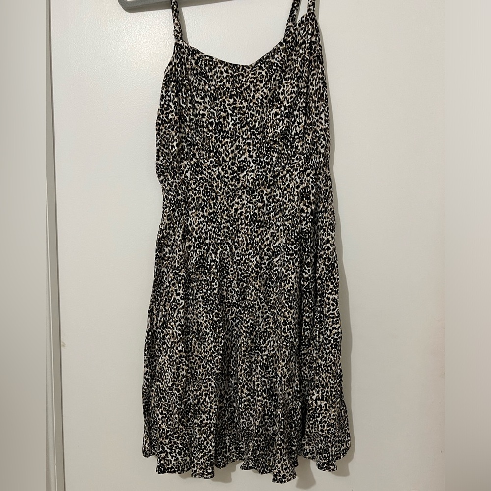 Old Navy Cami dress (medium). Cheetah print